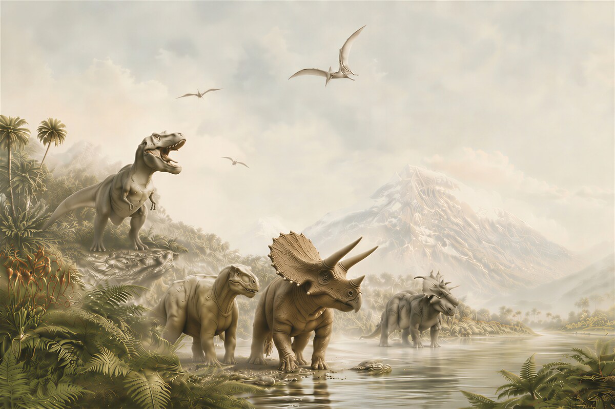 Fototapeta dinozaury jurajskie