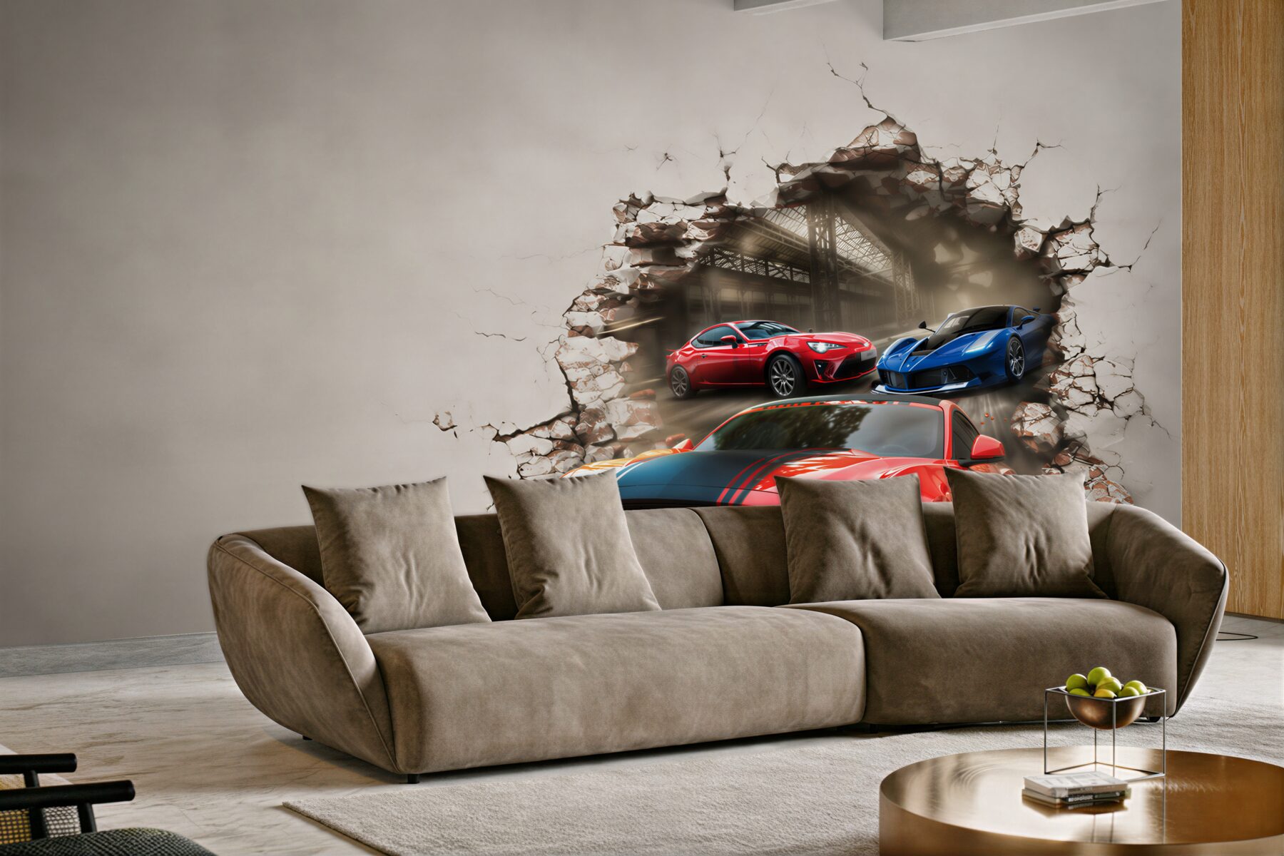 Fototapeta mustang czerwony na ścianie