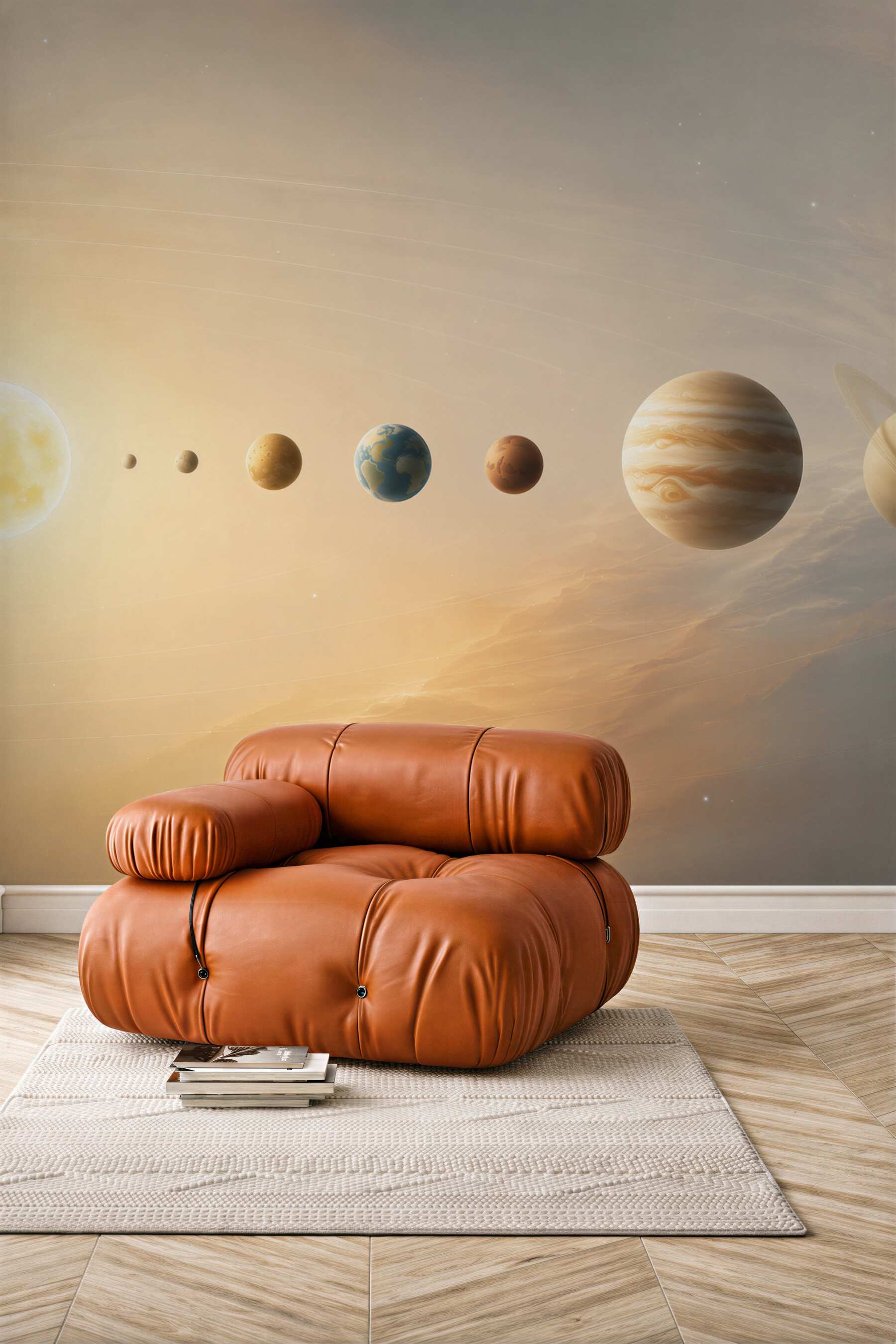Fototapeta kolejność rotacji planet wokół naszej galaktyki