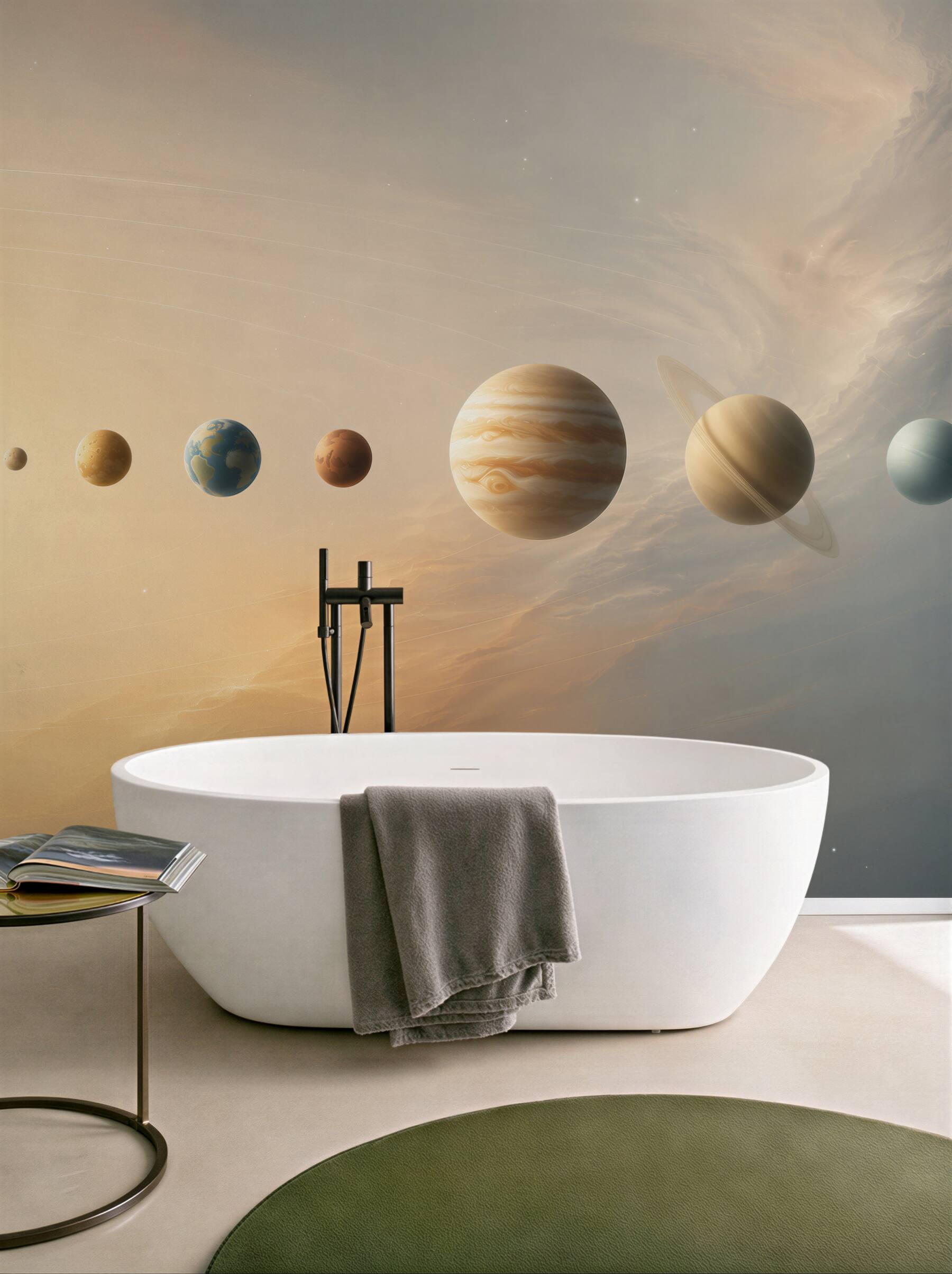 Fototapeta kolejność rotacji planet wokół naszej galaktyki