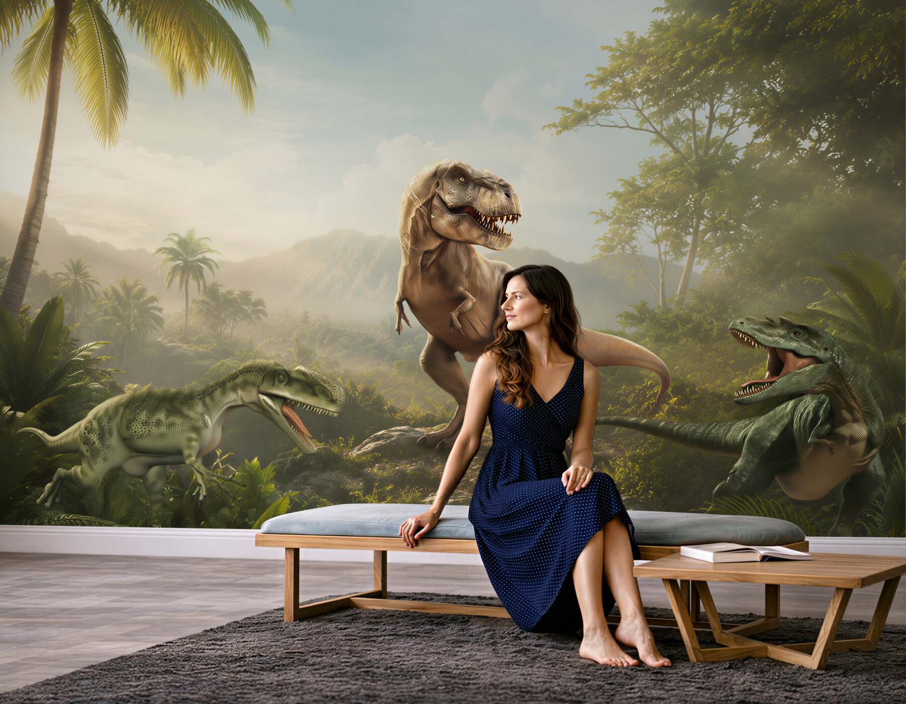 Fototapeta okres dinozaurów w strefie tropikalnej