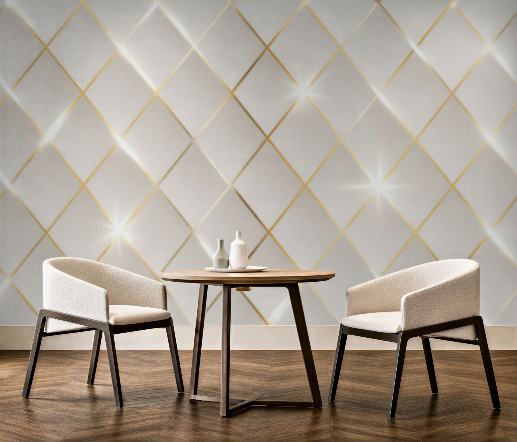 Fototapeta złota geometryczna elegancja z blaskiem