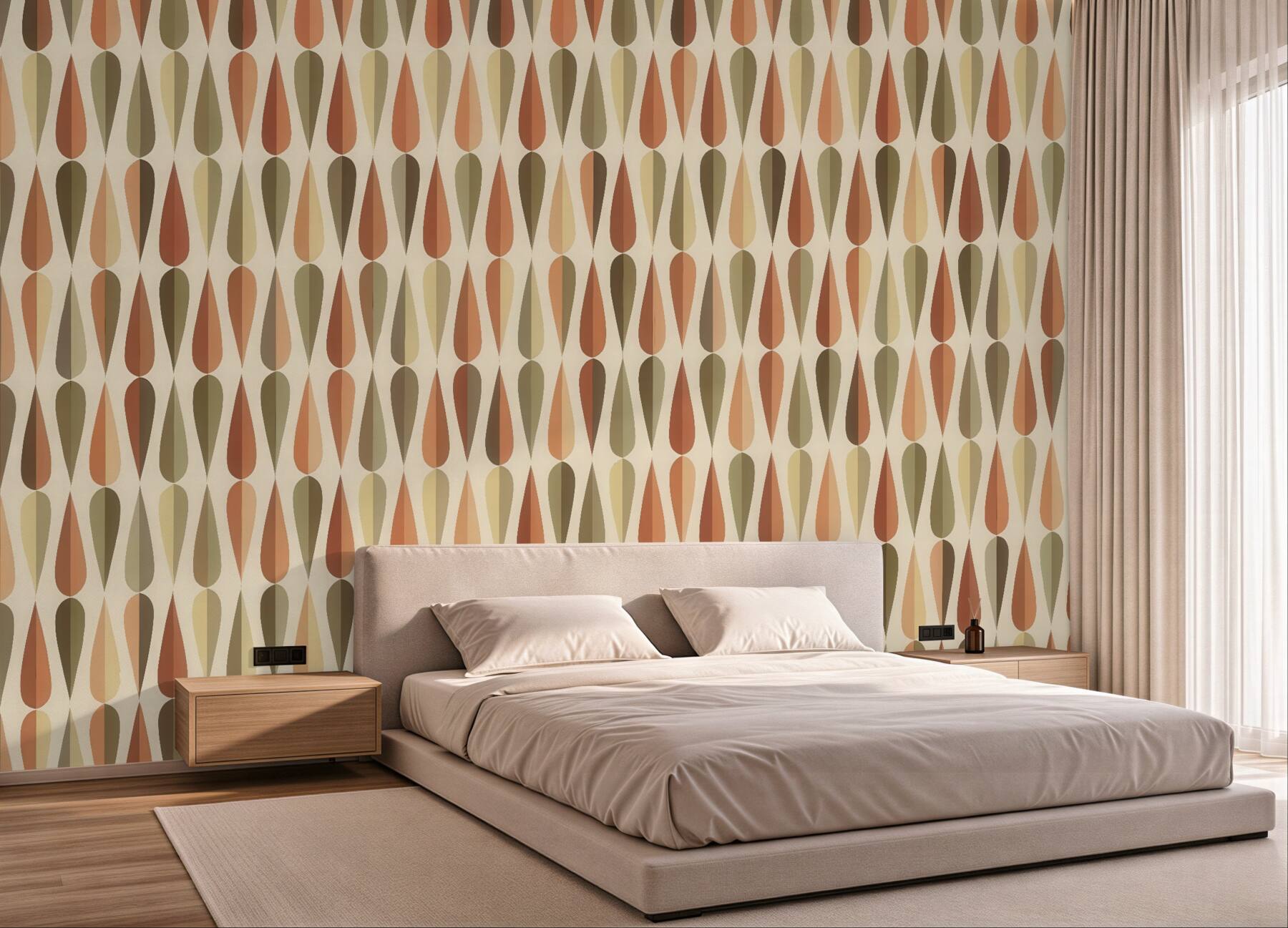 Fototapeta retro krople w ciepłych barwach