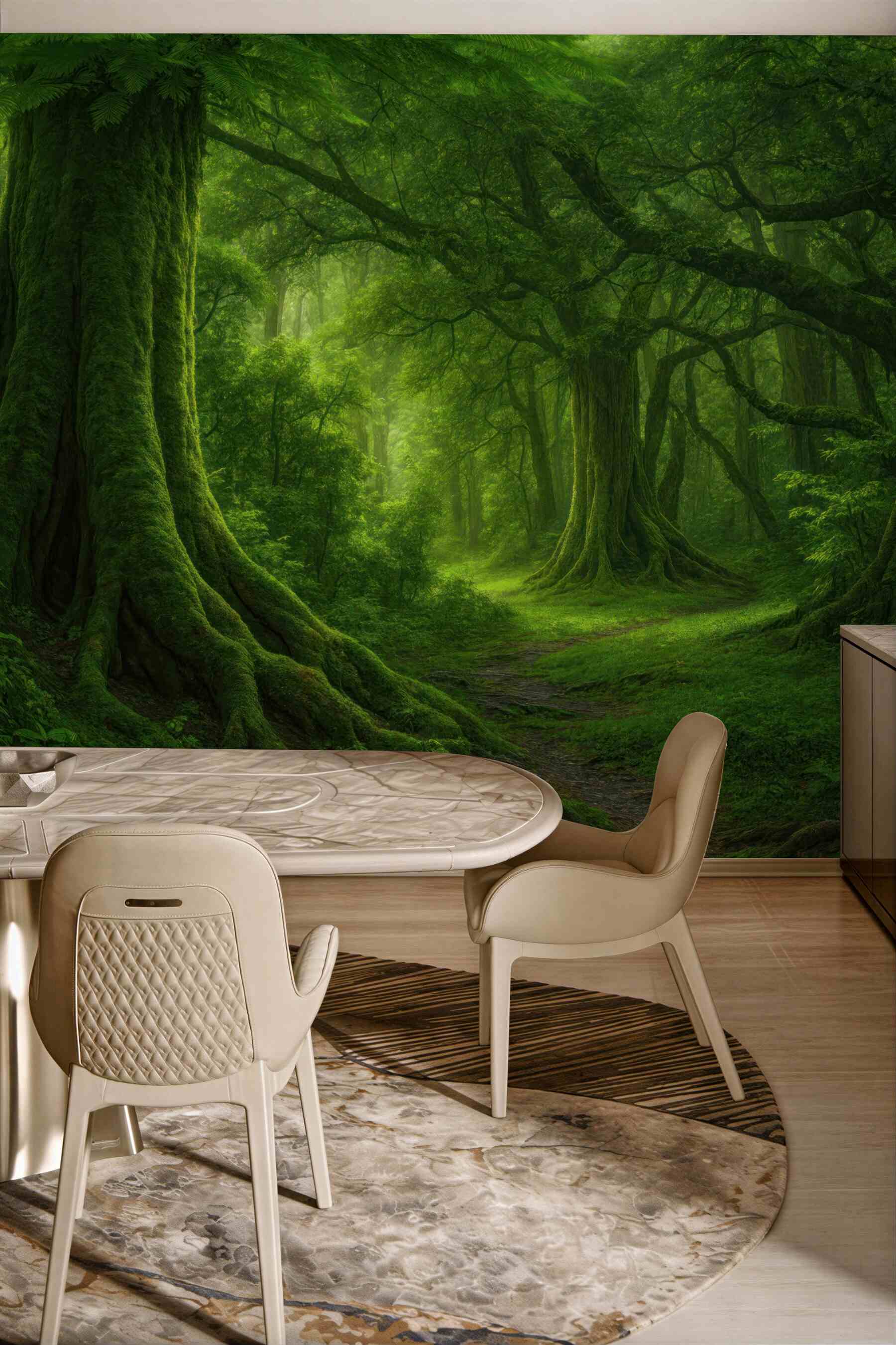 Fototapeta magiczny zielony las