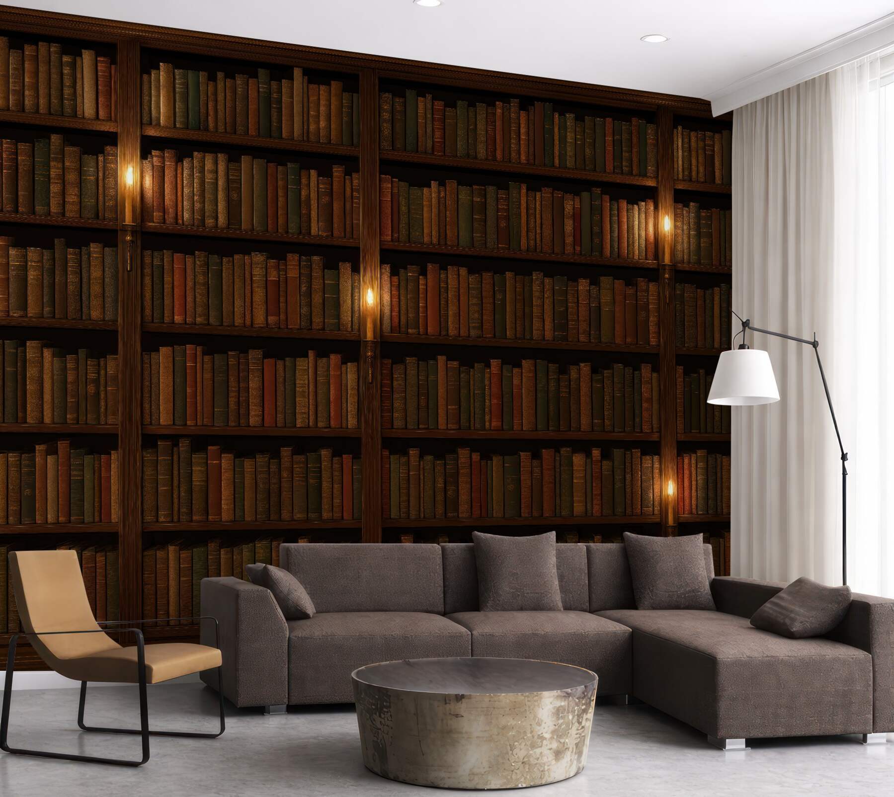 Fototapeta klimatyczna biblioteka z książkami