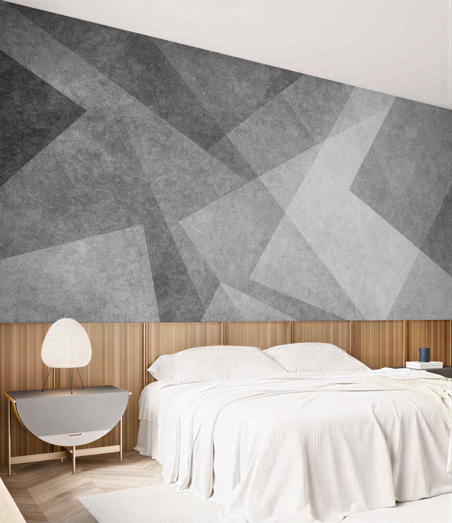 Fototapeta szara abstrakcja geometryczna