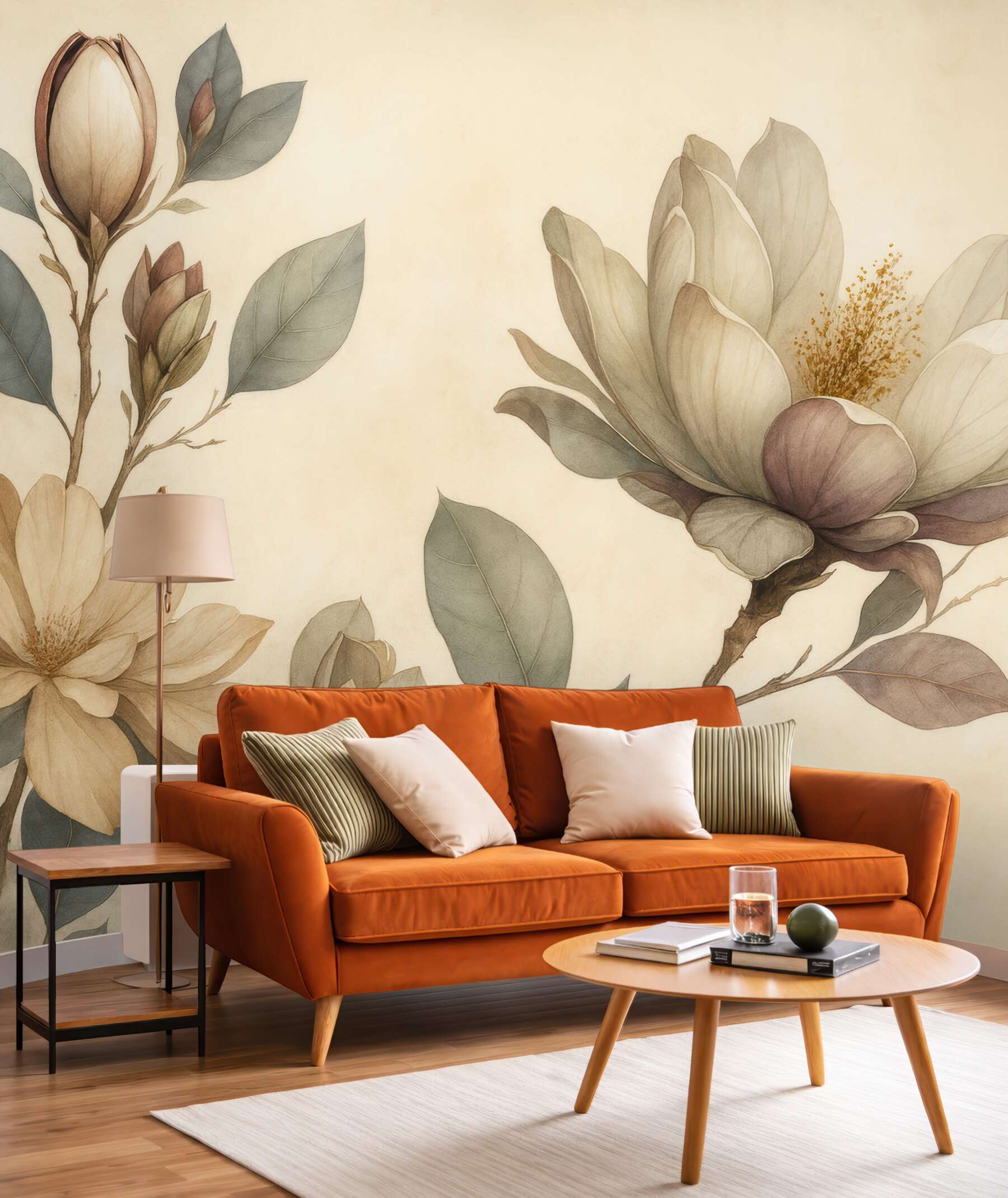 Fototapeta subtelne magnolie w stylu vintage
