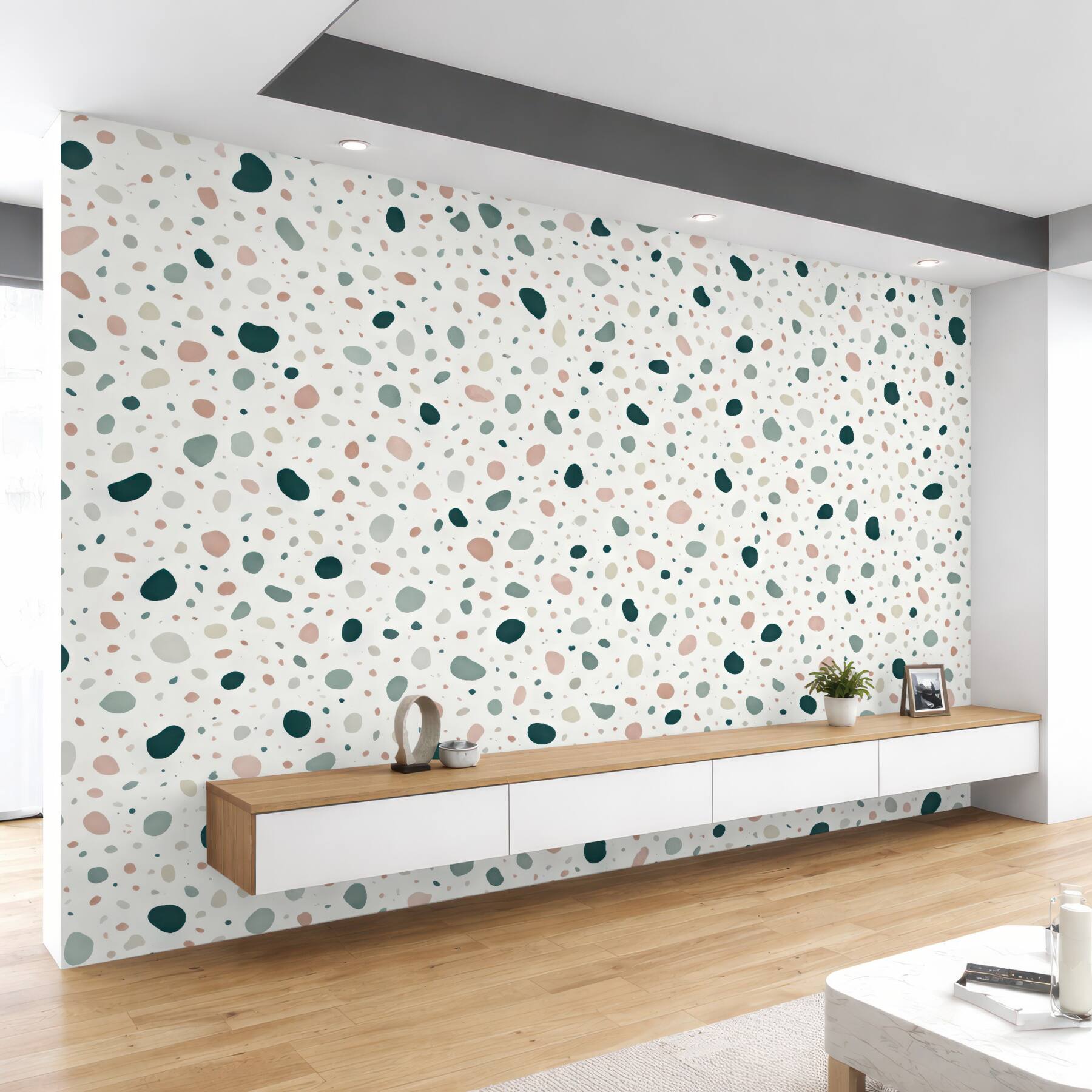 Fototapeta pastelowe terrazzo w subtelnym stylu