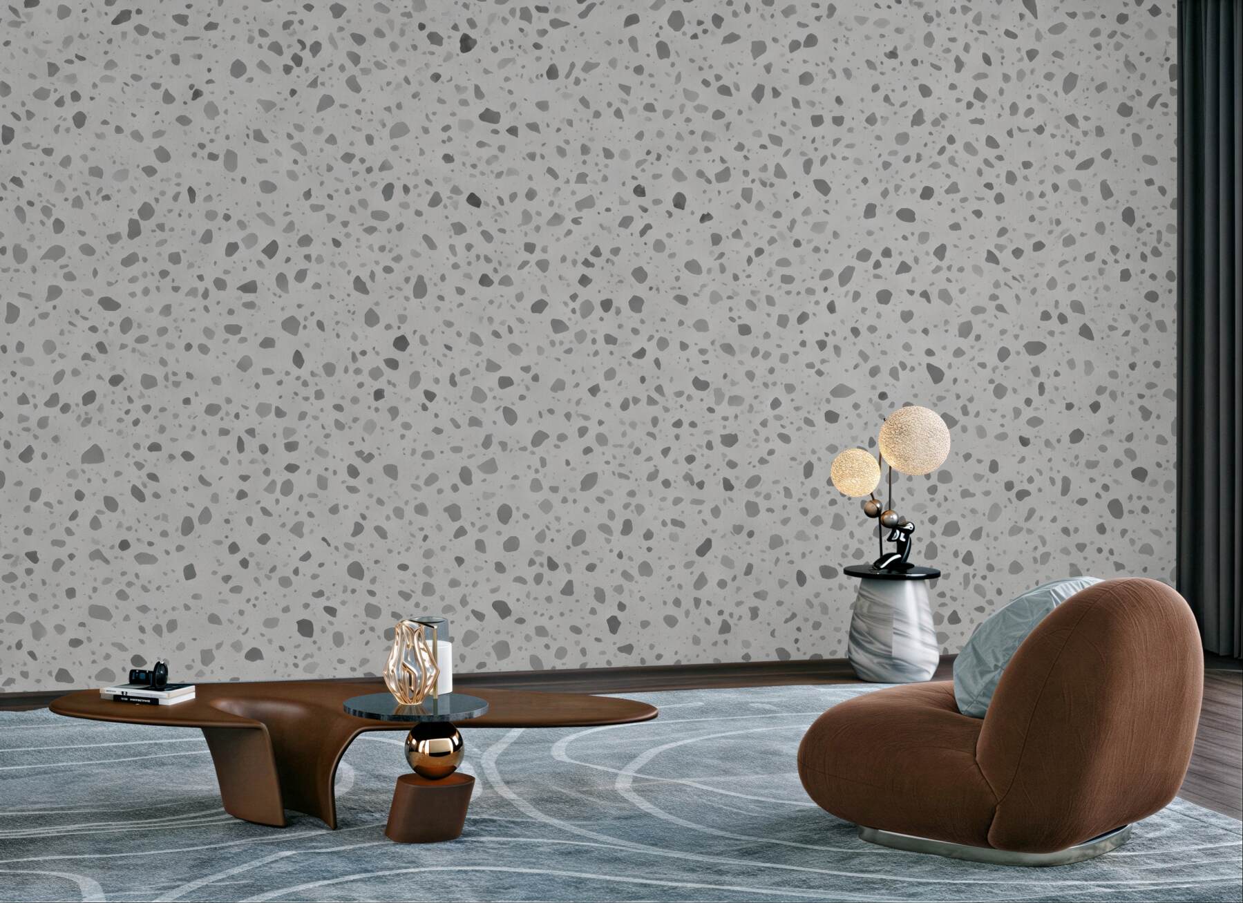 Fototapeta szare terrazzo w nowoczesnym stylu