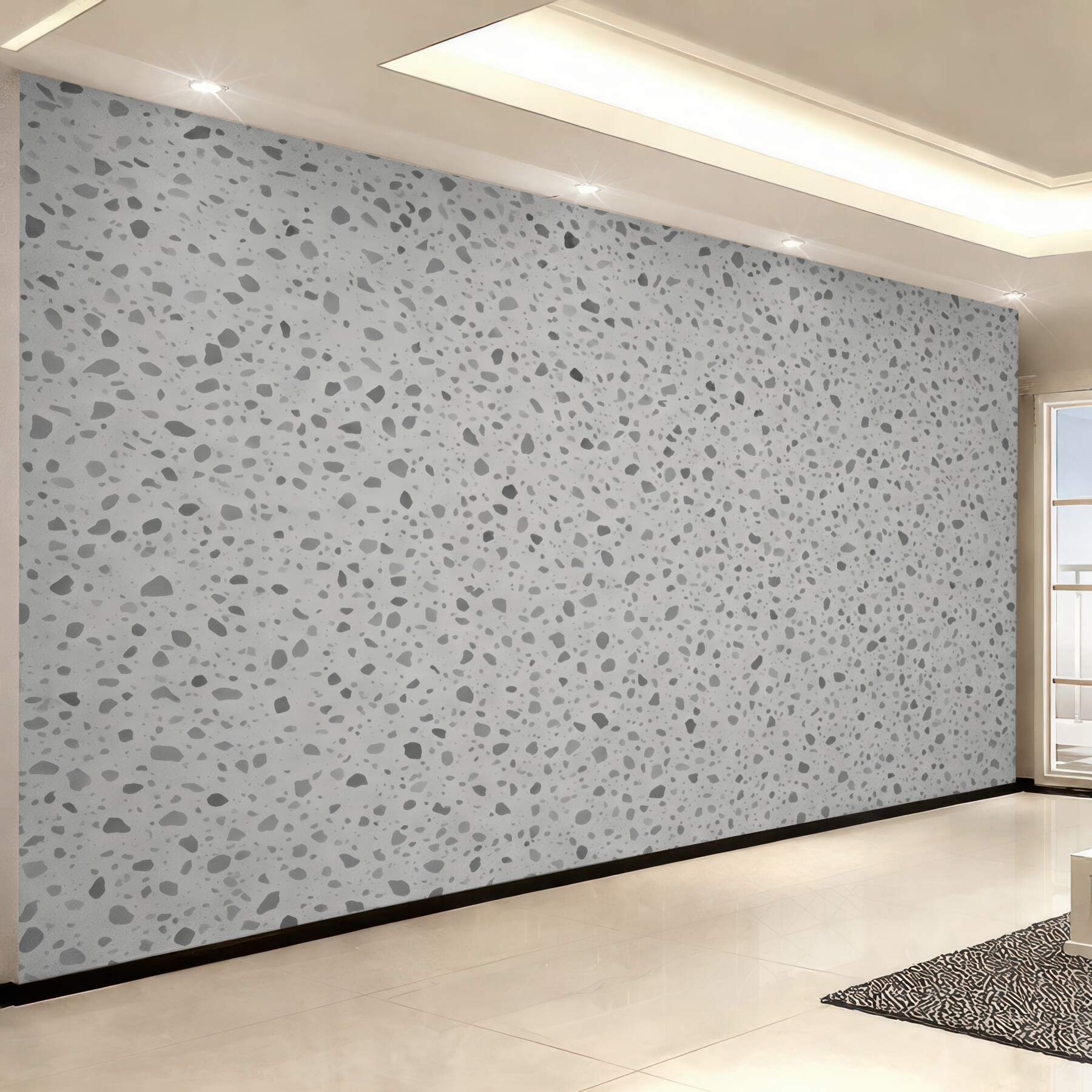 Fototapeta szare terrazzo w nowoczesnym stylu