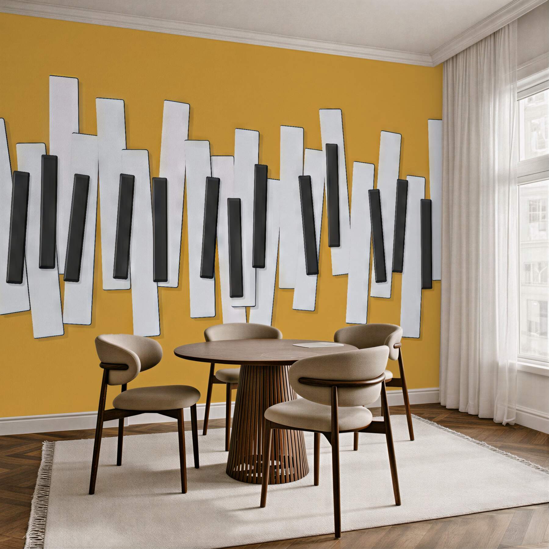Fototapeta geometryczna abstrakcja w czerni i bieli