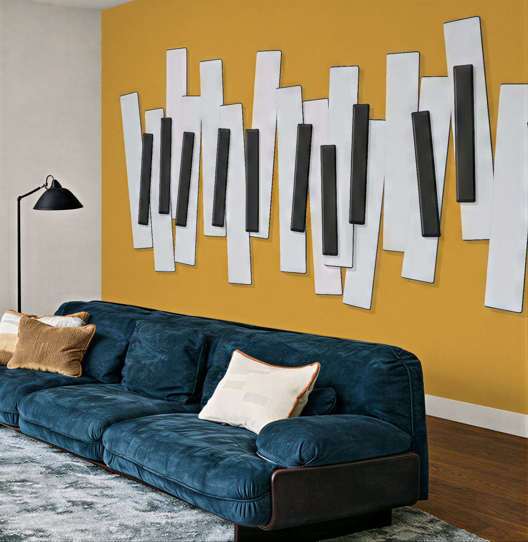 Fototapeta geometryczna abstrakcja w czerni i bieli