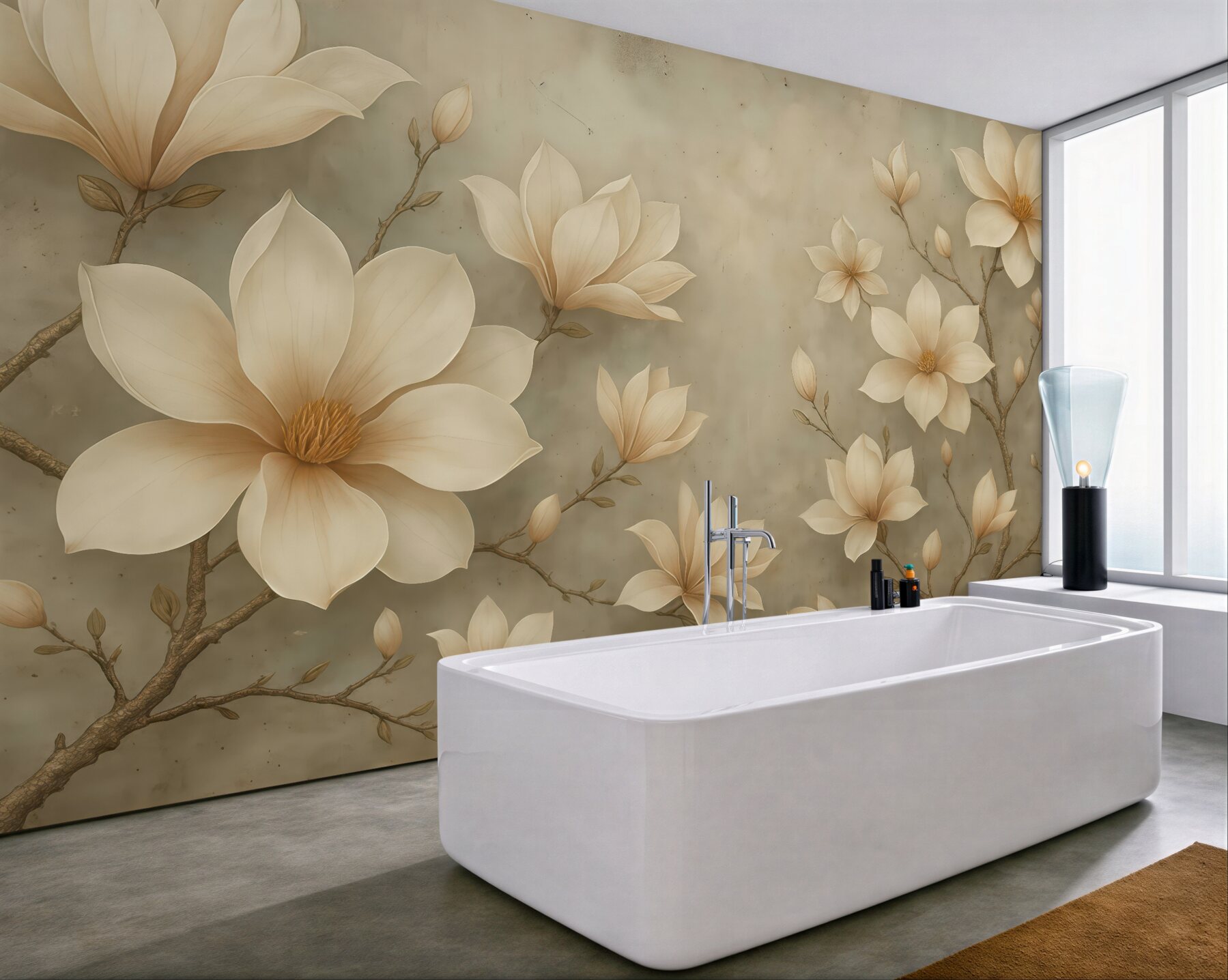 Fototapeta kremowe magnolie w subtelnej elegancji