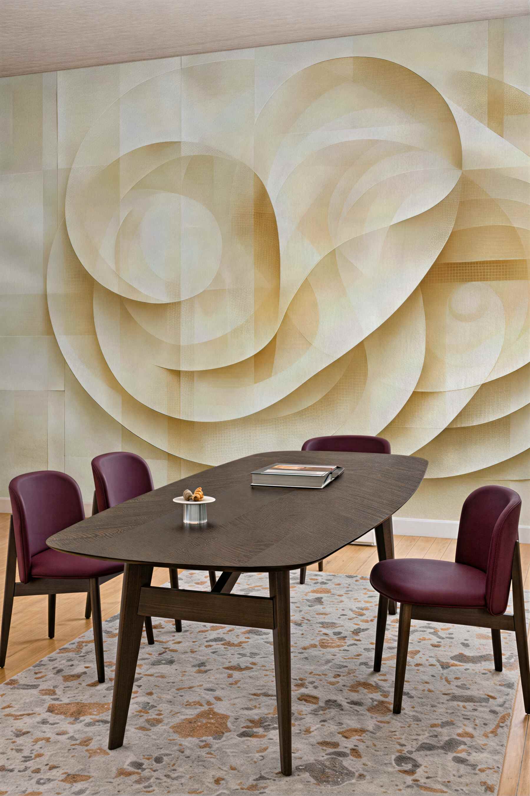 Fototapeta złocista geometryczna spirala abstrakcyjna