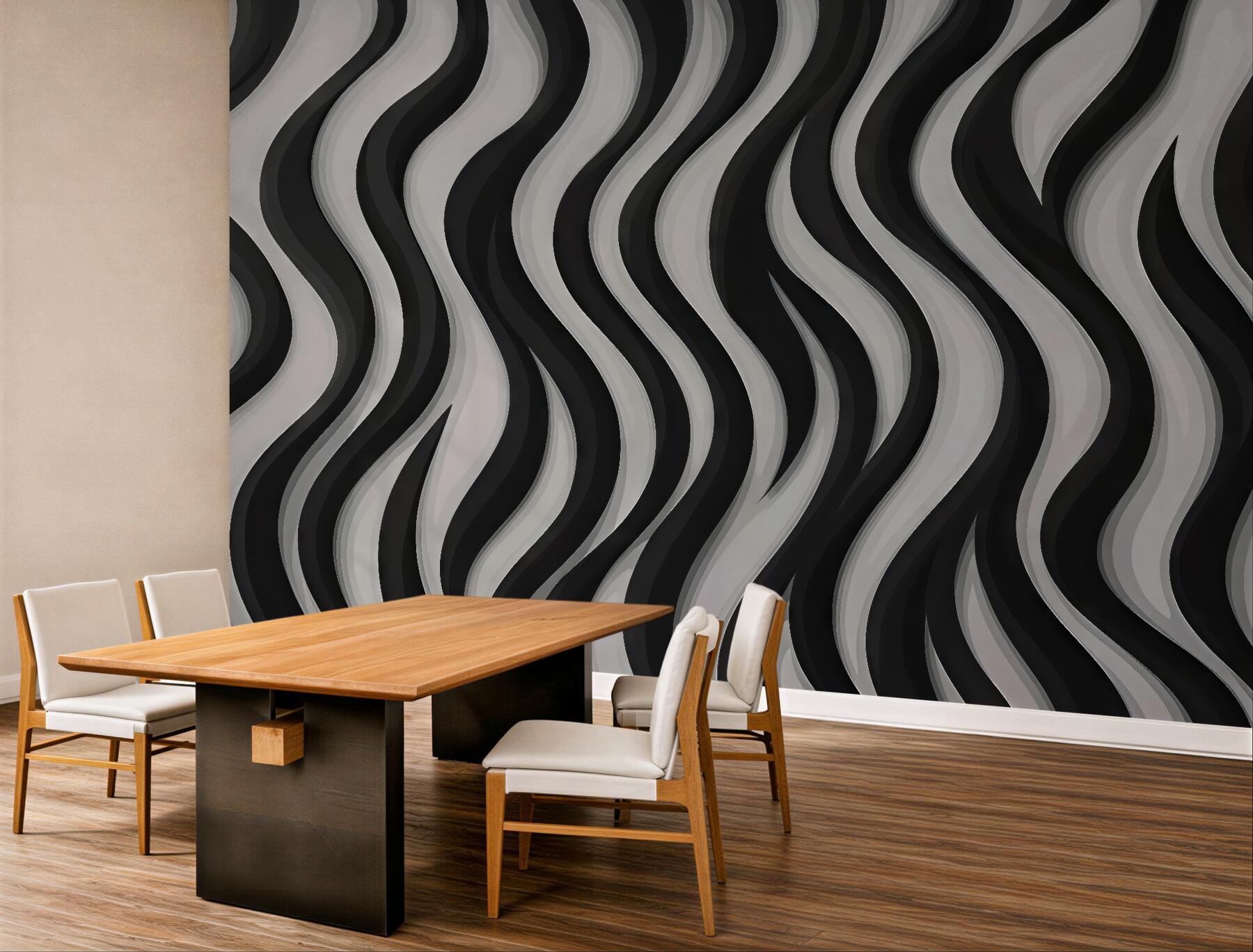 Fototapeta faliste pasy zebra