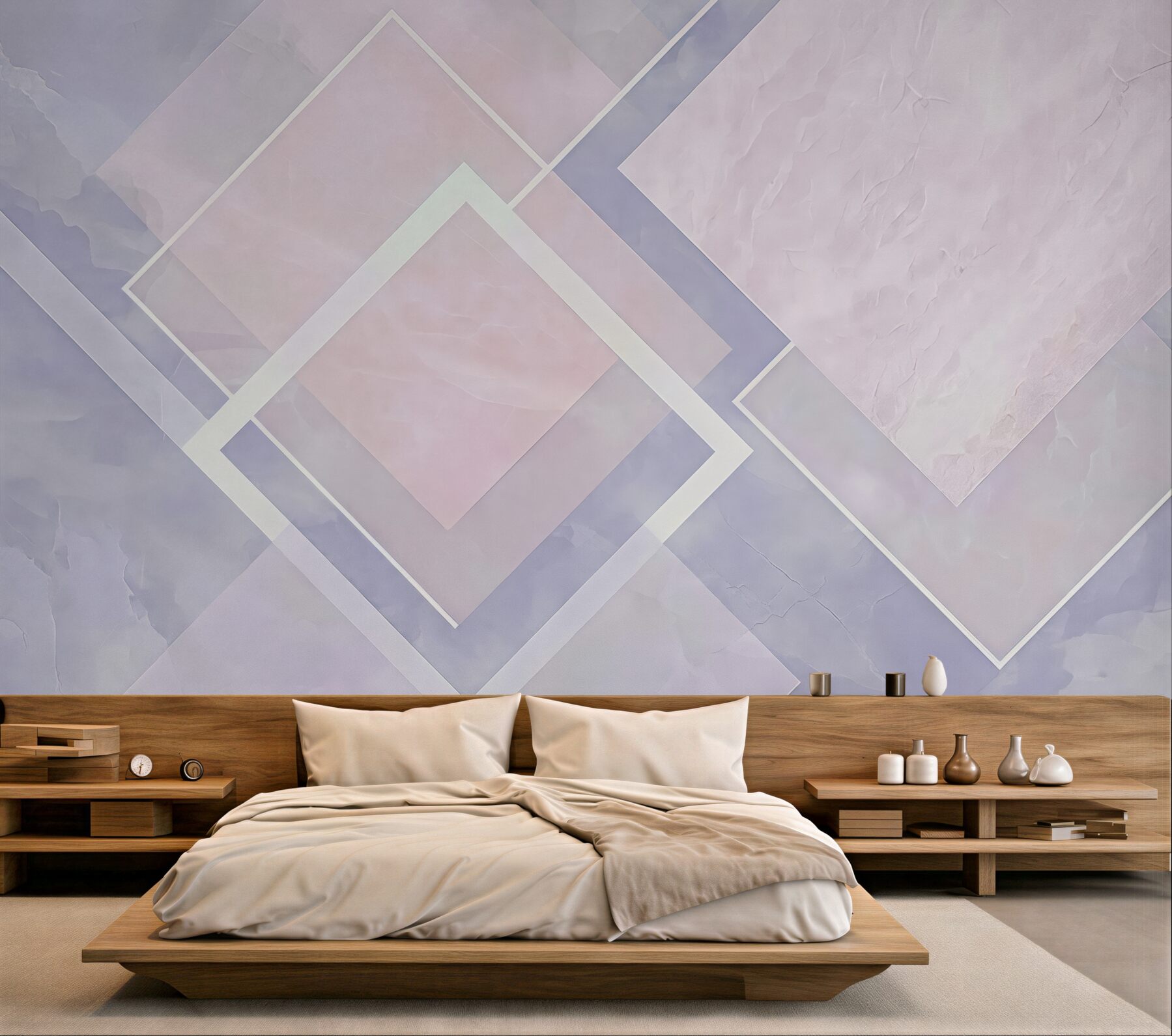 Fototapeta pastelowa geometryczna harmonia