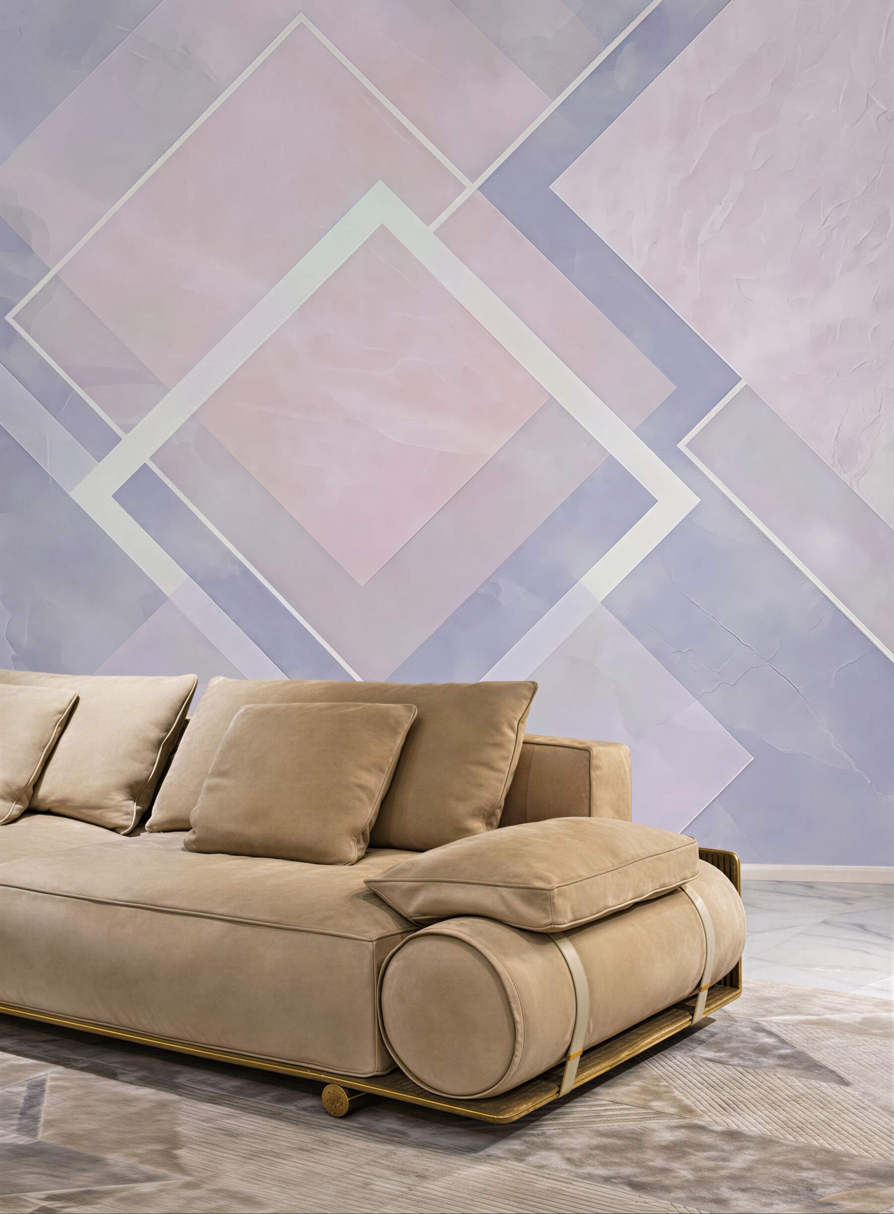 Fototapeta pastelowa geometryczna harmonia