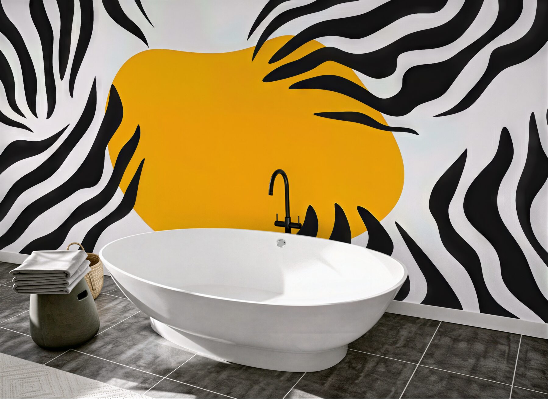 Fototapeta zebra i złote słońce