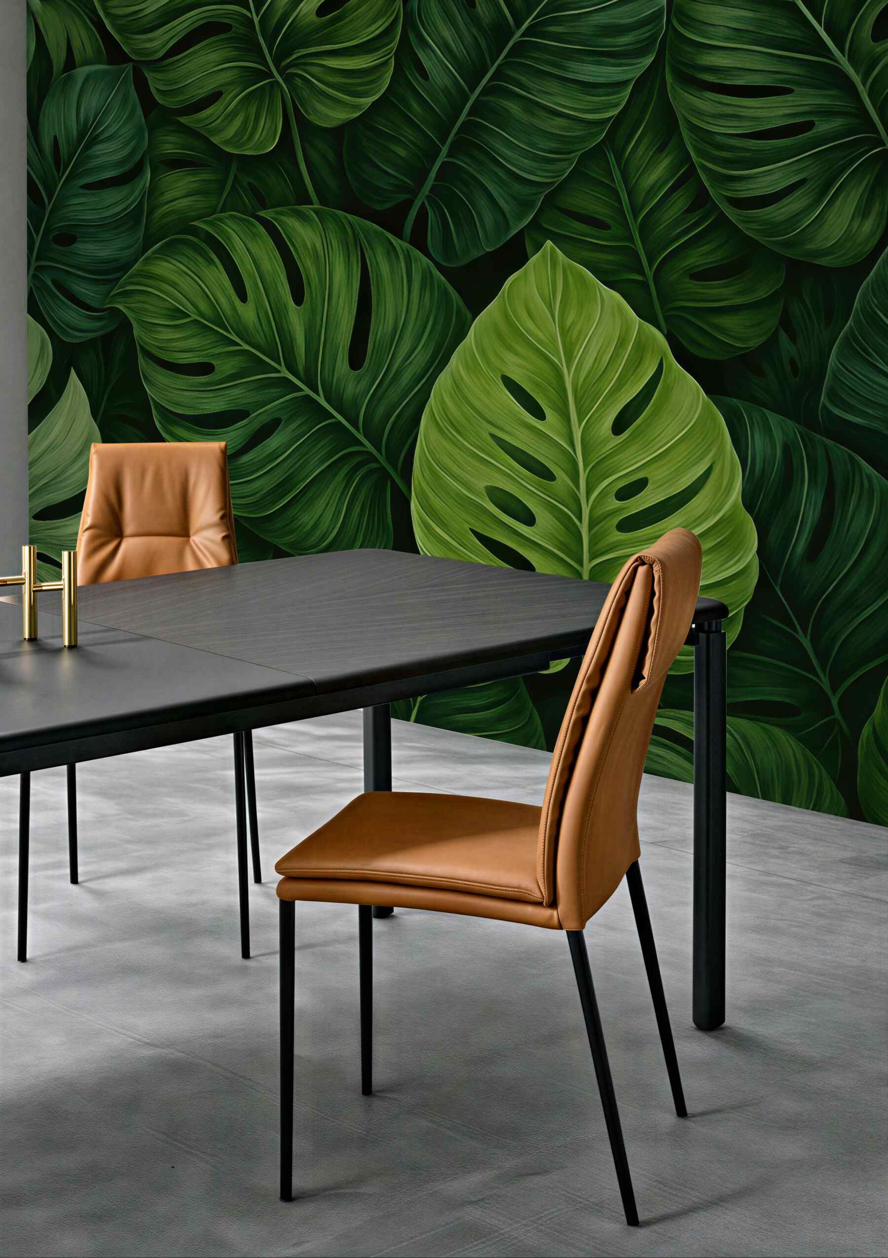 Fototapeta zielona monstera tropikalna głębia
