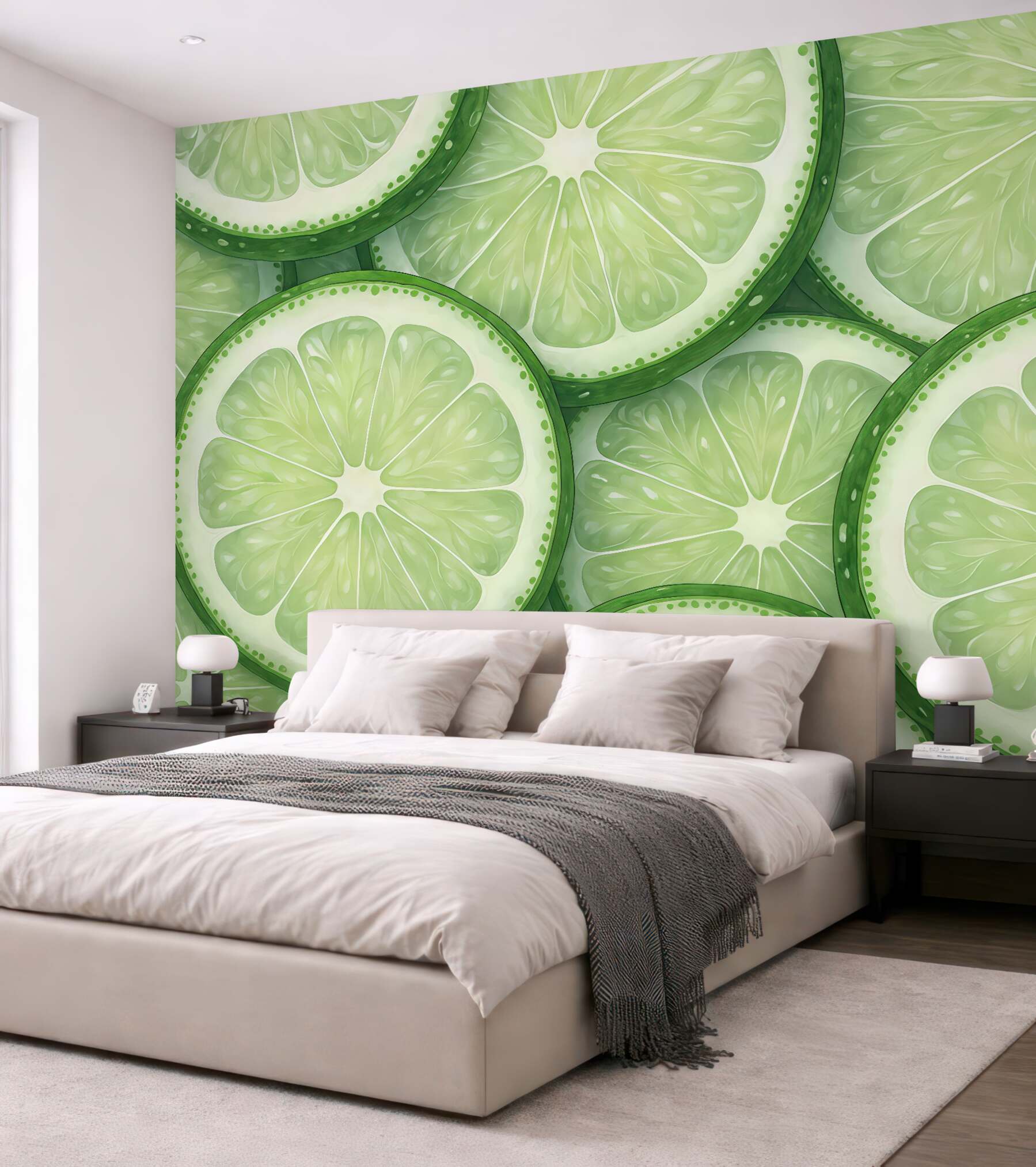 Fototapeta soczyste plasterki limonki