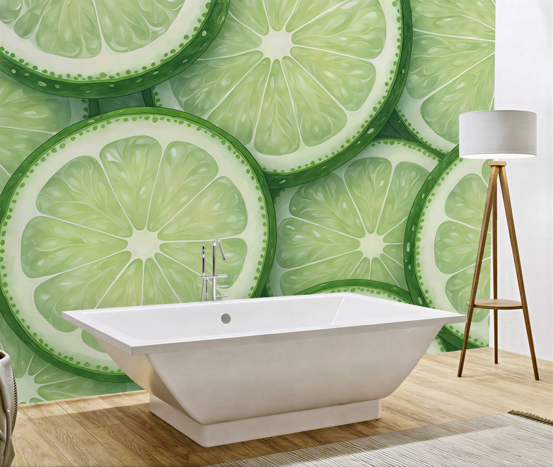 Fototapeta soczyste plasterki limonki