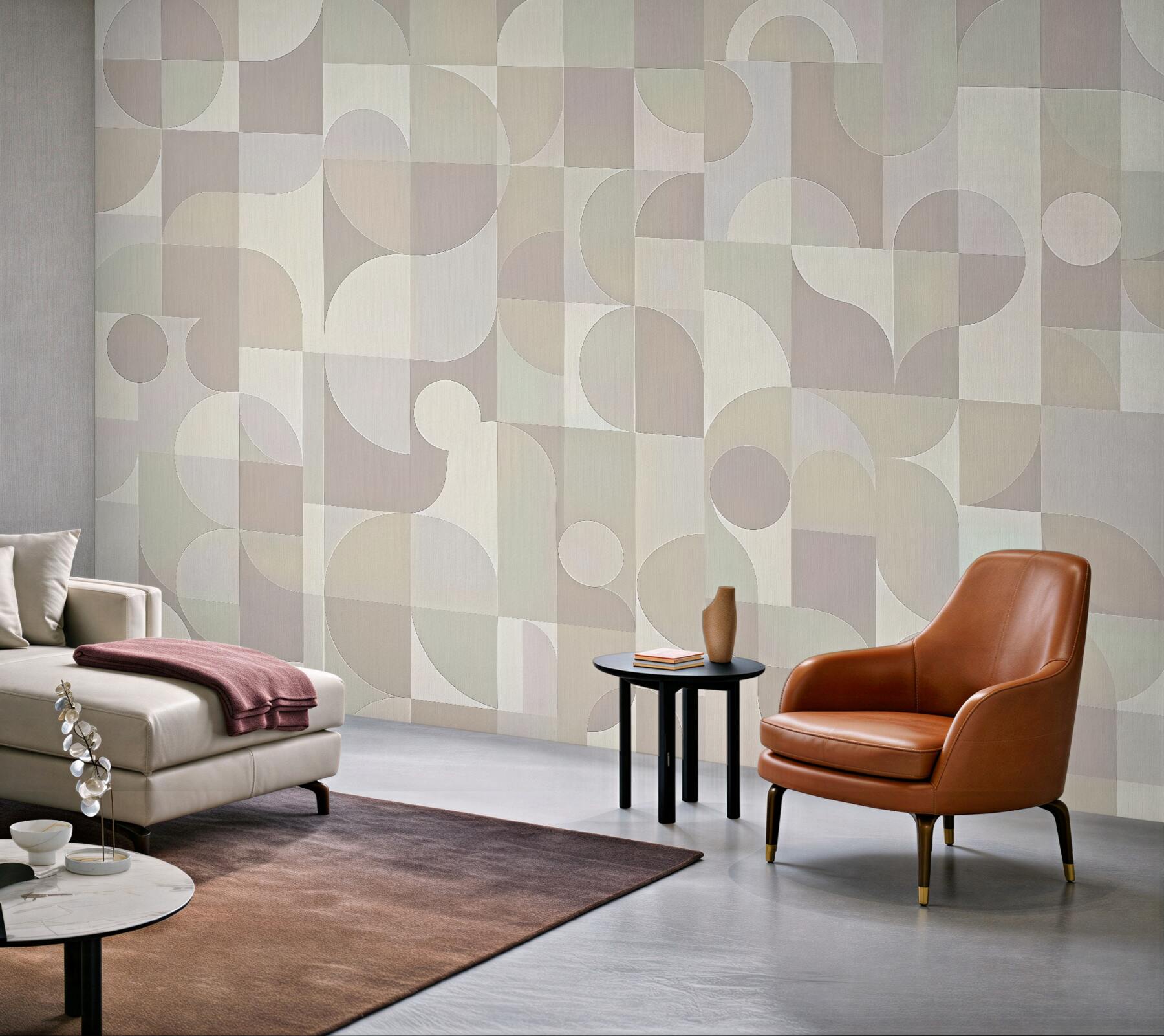 Fototapeta pastelowa geometria w nowoczesnym rytmie