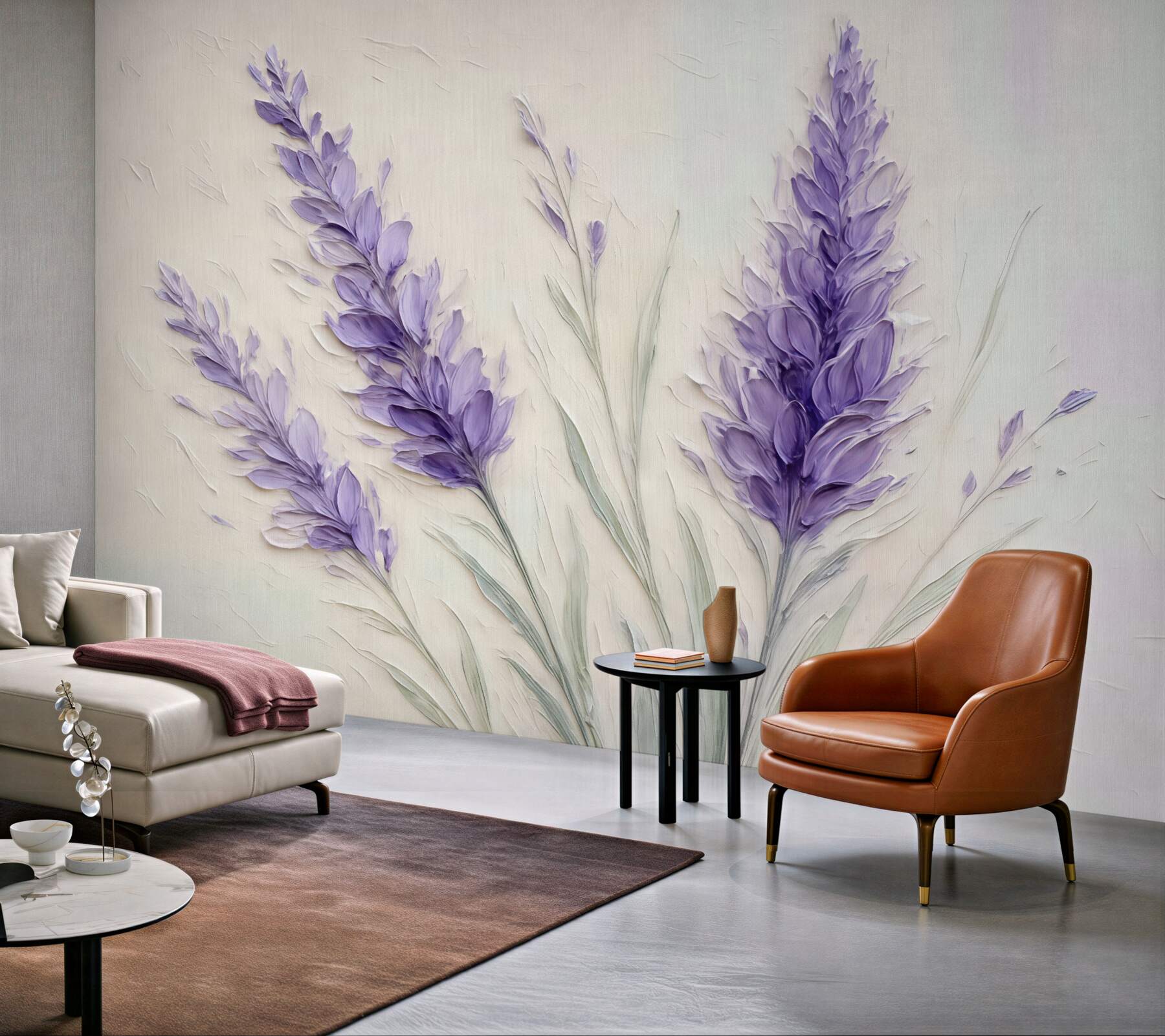 Fototapeta lawendowe kłosy w romantycznym świetle