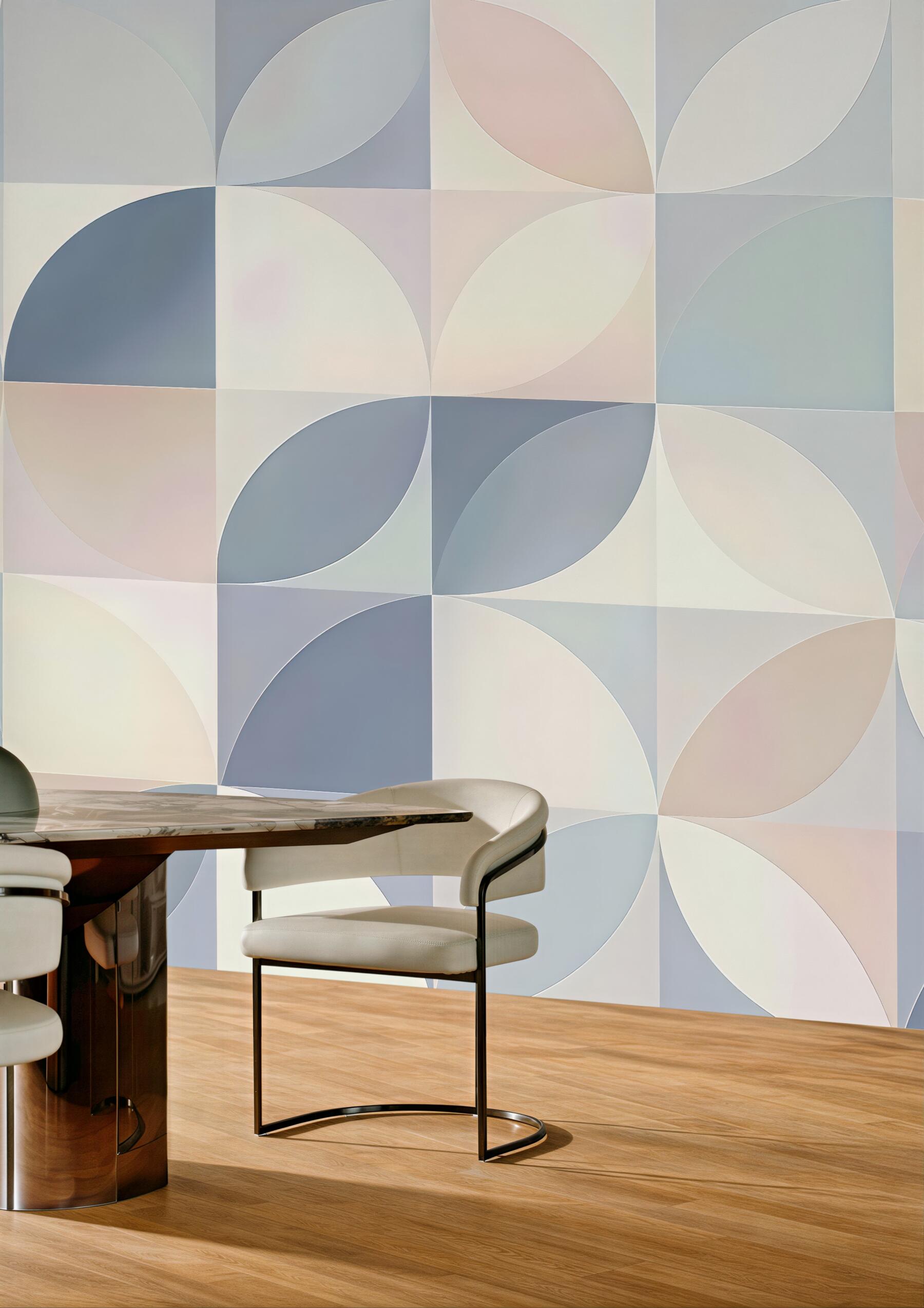 Fototapeta pastelowa geometryczna harmonia