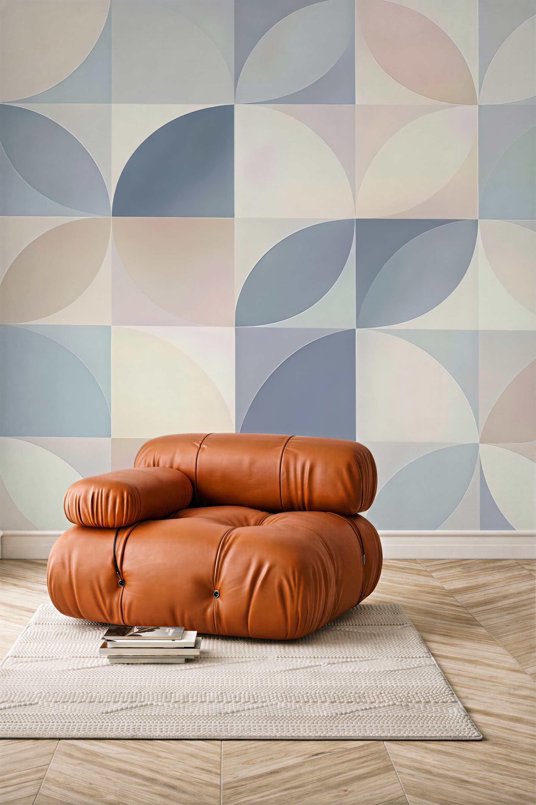 Fototapeta pastelowa geometryczna harmonia