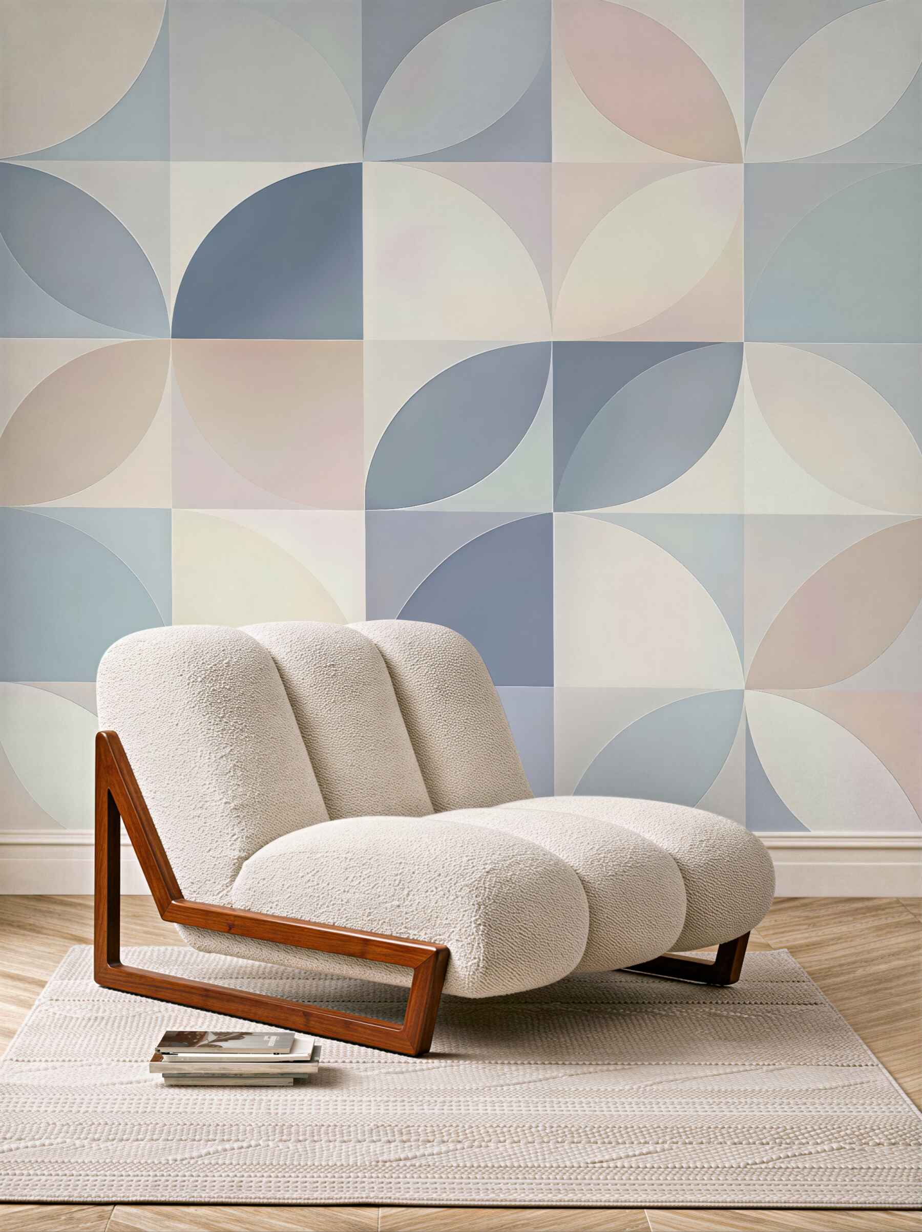 Fototapeta pastelowa geometryczna harmonia