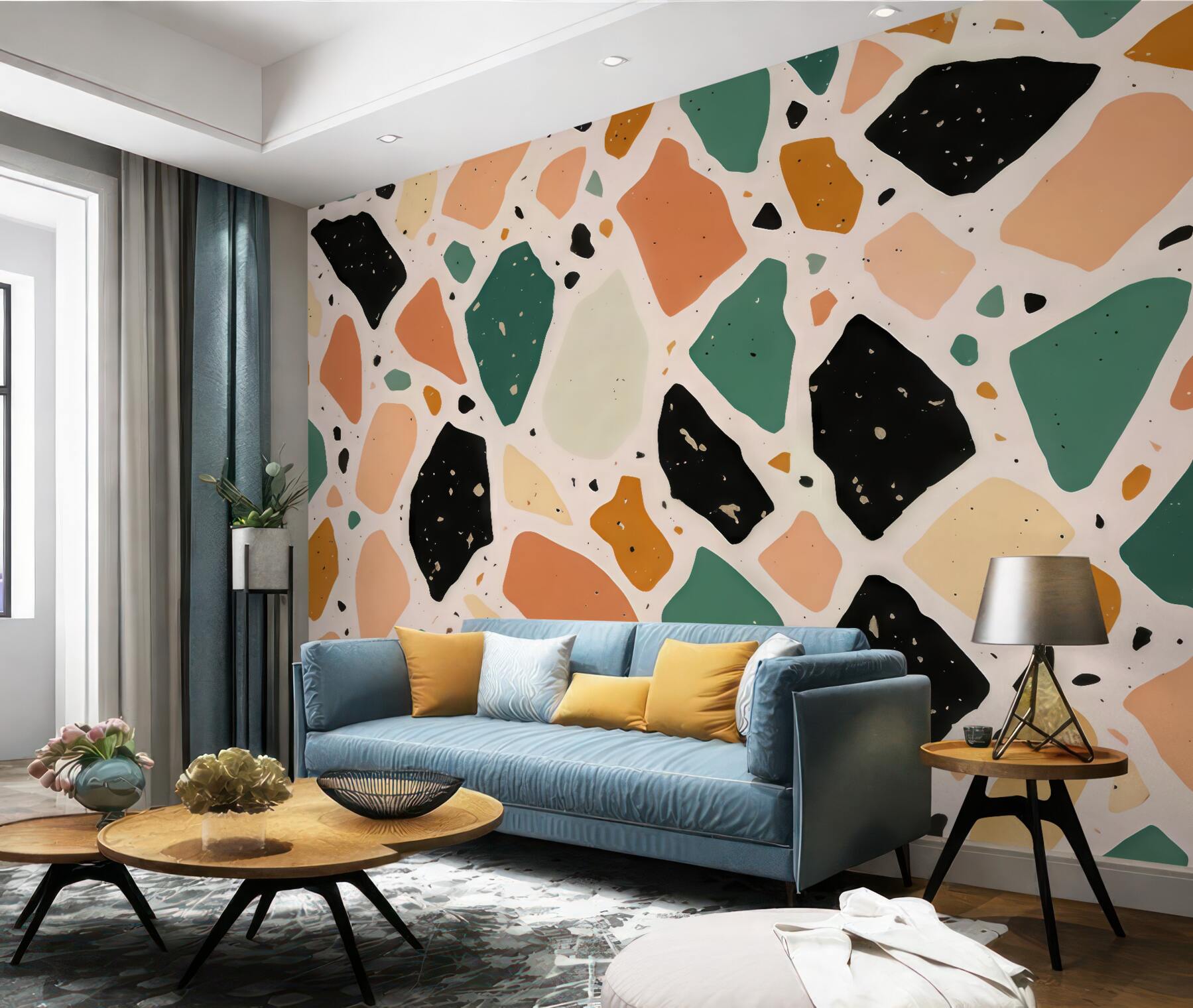 Fototapeta pastelowe lastryko w stylu modern