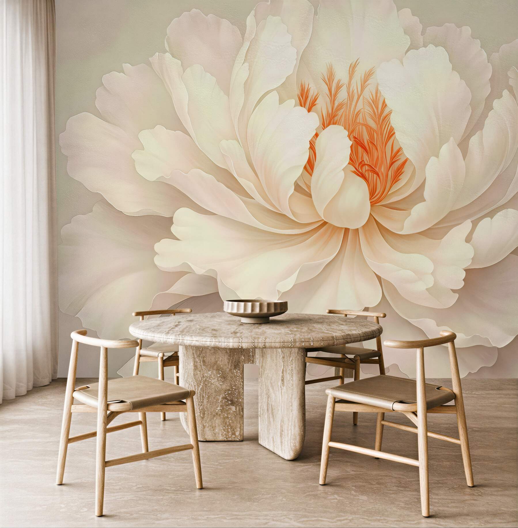 Fototapeta pastelowy piwoniowy blask