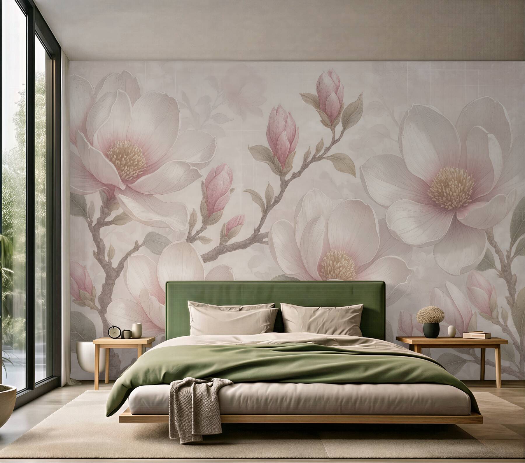 Fototapeta delikatne magnolie w pastelowym blasku
