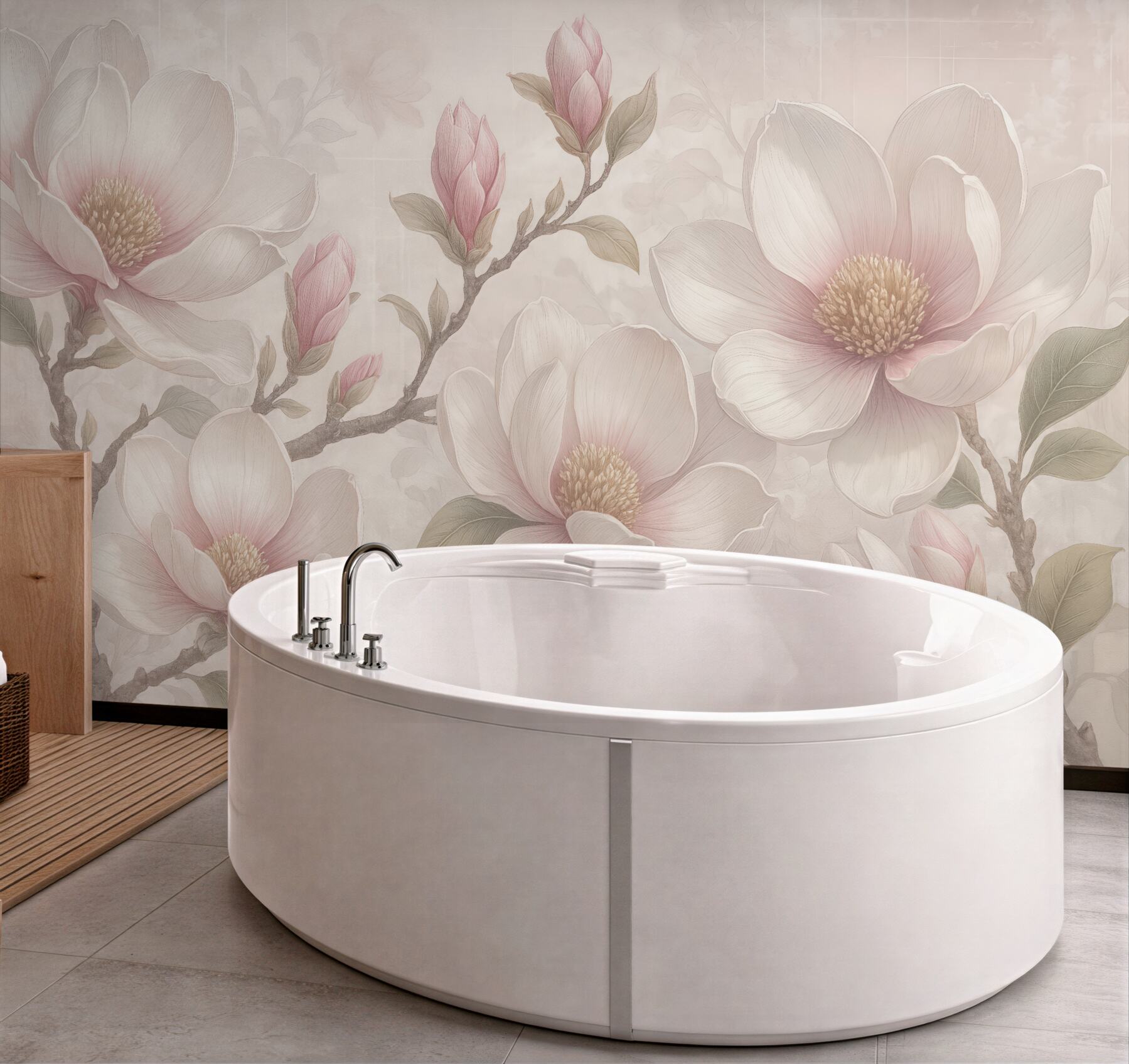 Fototapeta delikatne magnolie w pastelowym blasku