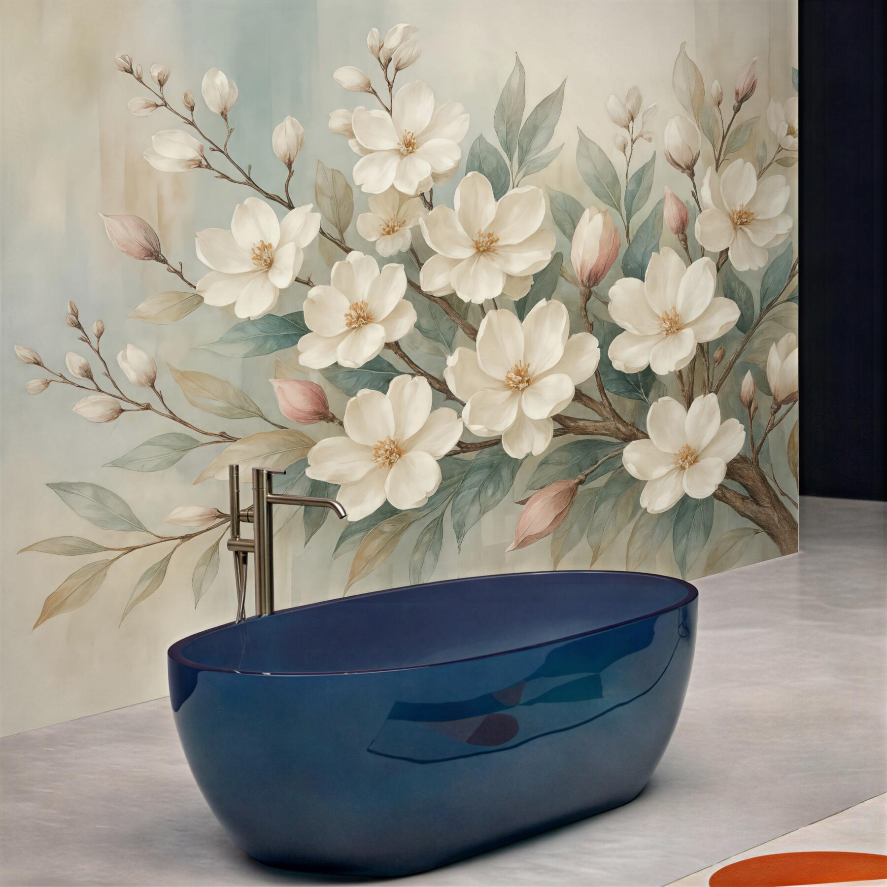 Fototapeta kremowe magnolie w pastelach