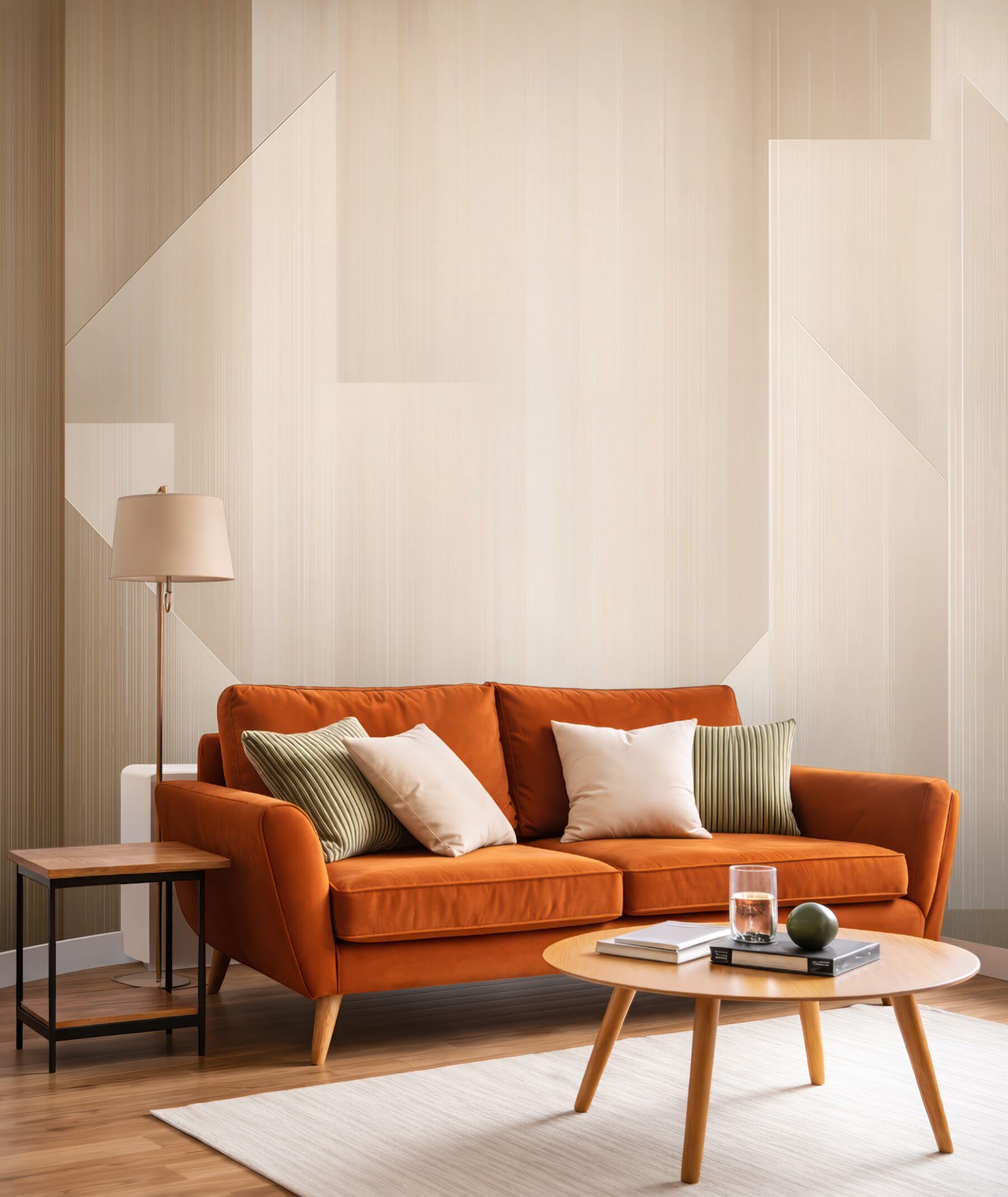 Fototapeta geometryczna abstrakcja beżowa do nowoczesnego wnętrza